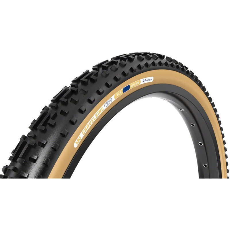 Panaracer GravelKing EXT Tire - 700 x 38 Tubeless Folding Black/Brown