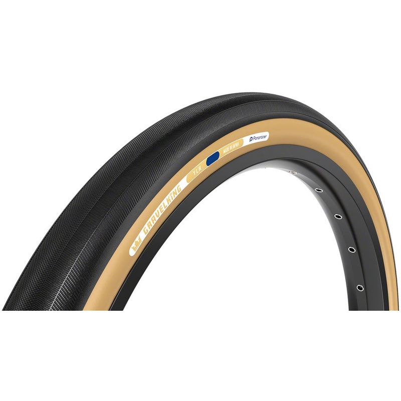 Panaracer GravelKing Slick Tire - 650b x 42 / 27.5 x 1.75 Tubeless Folding BLK/Brown