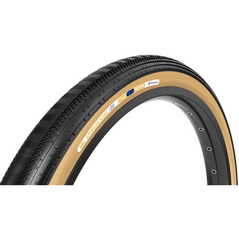 Panaracer GravelKing SS Tire - 700 x 45 Tubeless Folding Black/Brown