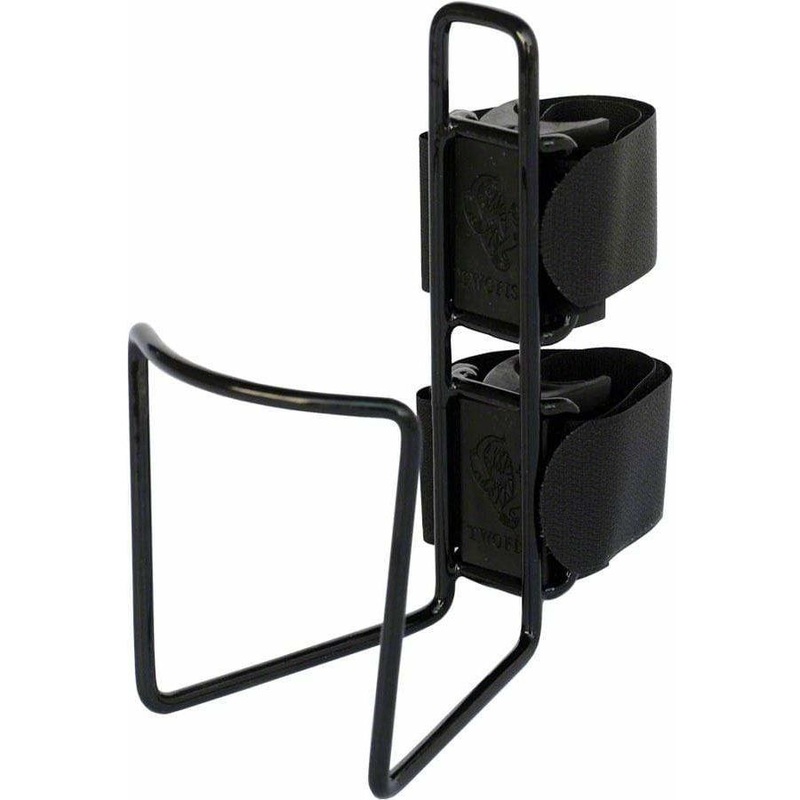 QuickCage 40oz Bike Water Bottle Cage: Vinyl Coated Black, No Bottle Included