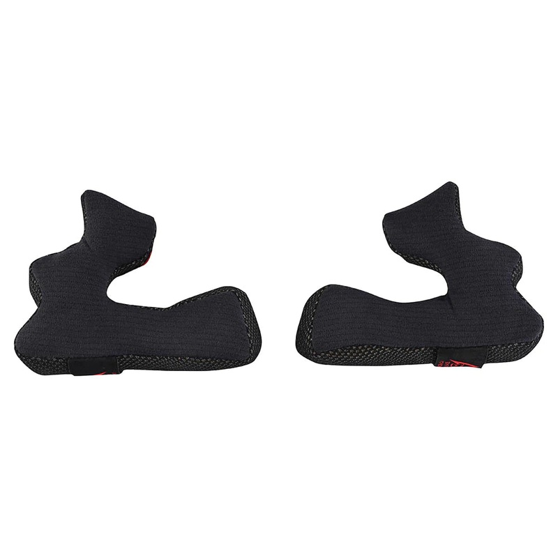 Troy Lee Designs D4 Polyacrylite Replacement Cheek Pads - Solid Black