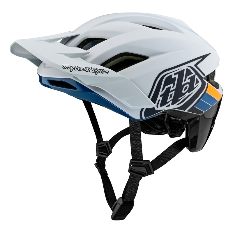 Troy Lee Designs Flowline SE MTB Helmet - Badge - Light Gray-Charcoal