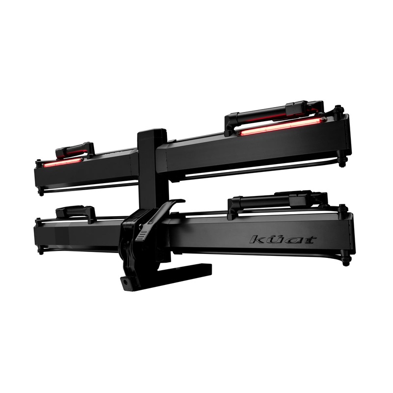 Kuat Piston Pro X LED Dual Ratchet Platform Rack with Kashima - 2 Bike - 2" - Galaxy Gray