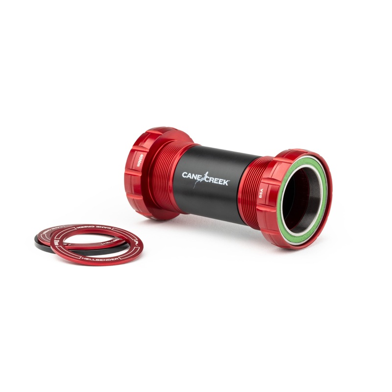 Cane Creek Hellbender 70 Bottom Bracket - BSA - DUB - Red