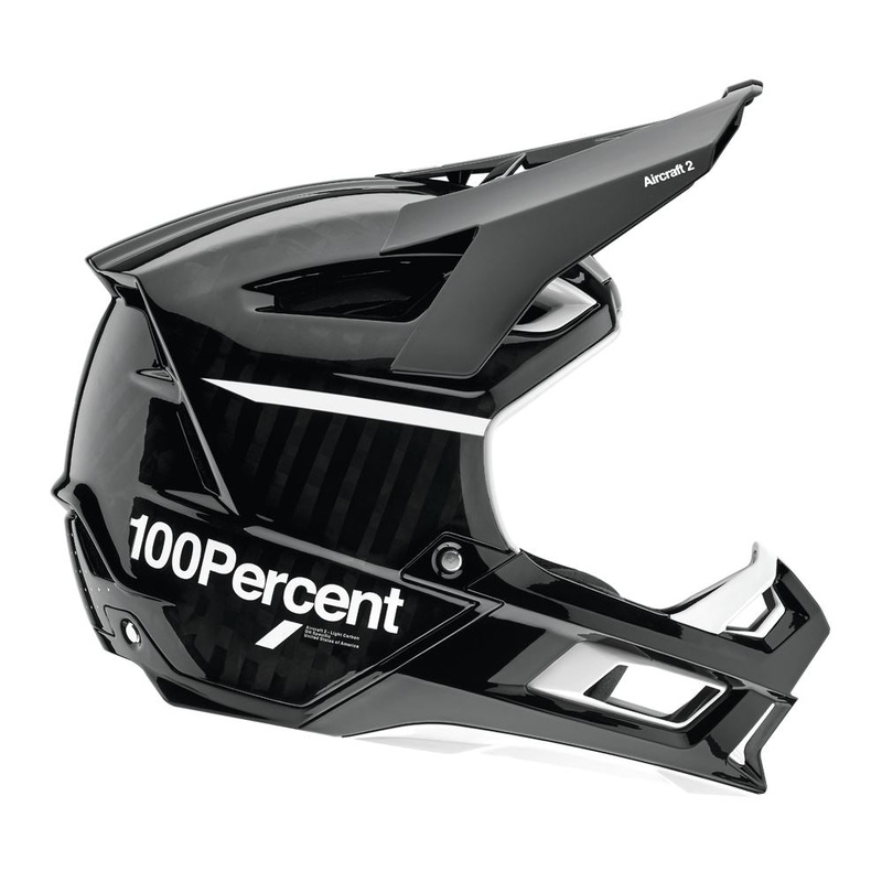 100% Aircraft 2 Helmet - Black-White - 2022