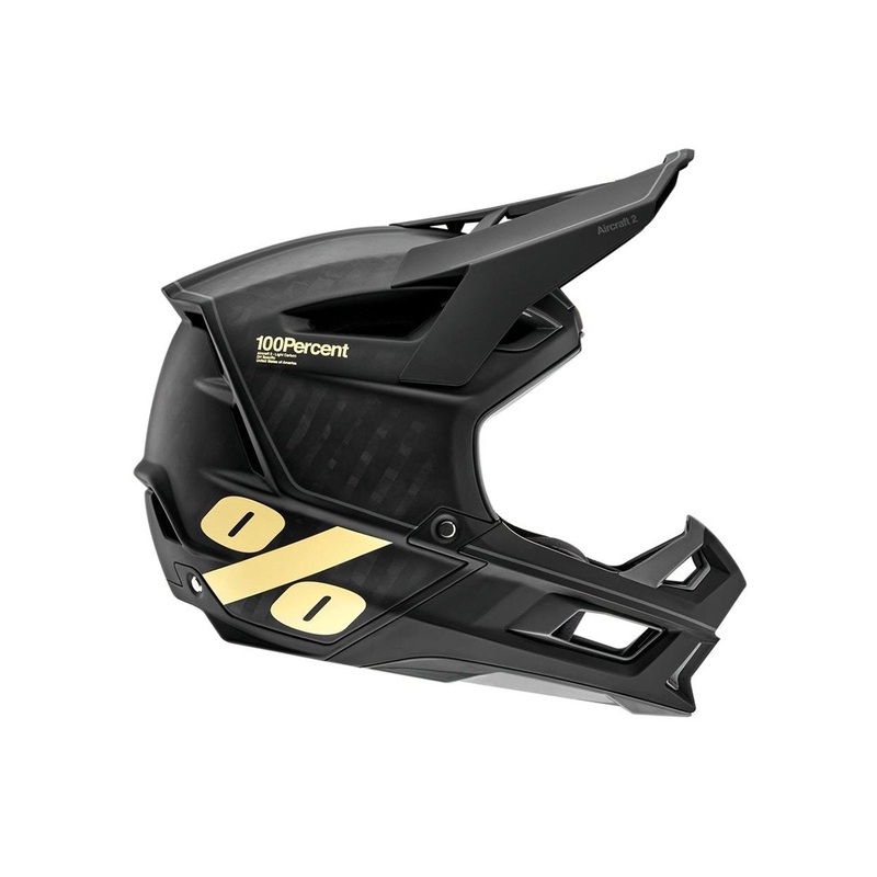 100% Aircraft 2 Full Face Helmet - Black-Light Yellow - 2021