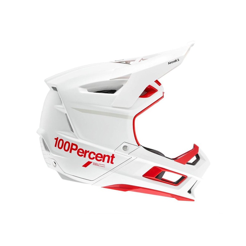 100% Aircraft 2 Full Face Helmet - Red-White - 2021