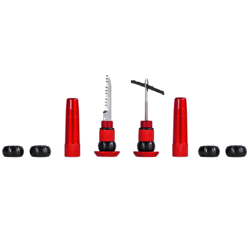 Kit riparazione tubeless per manubrio Muc-Off Stealth - Rosso